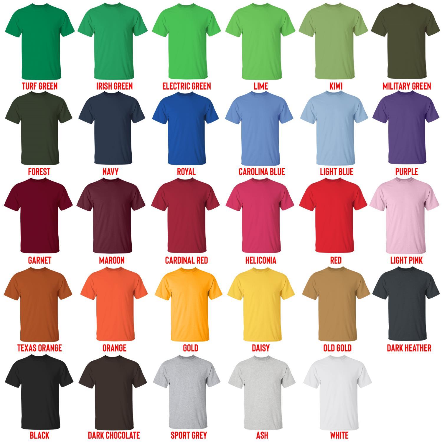 t shirt color chart - Shin Megami Tensei Merch